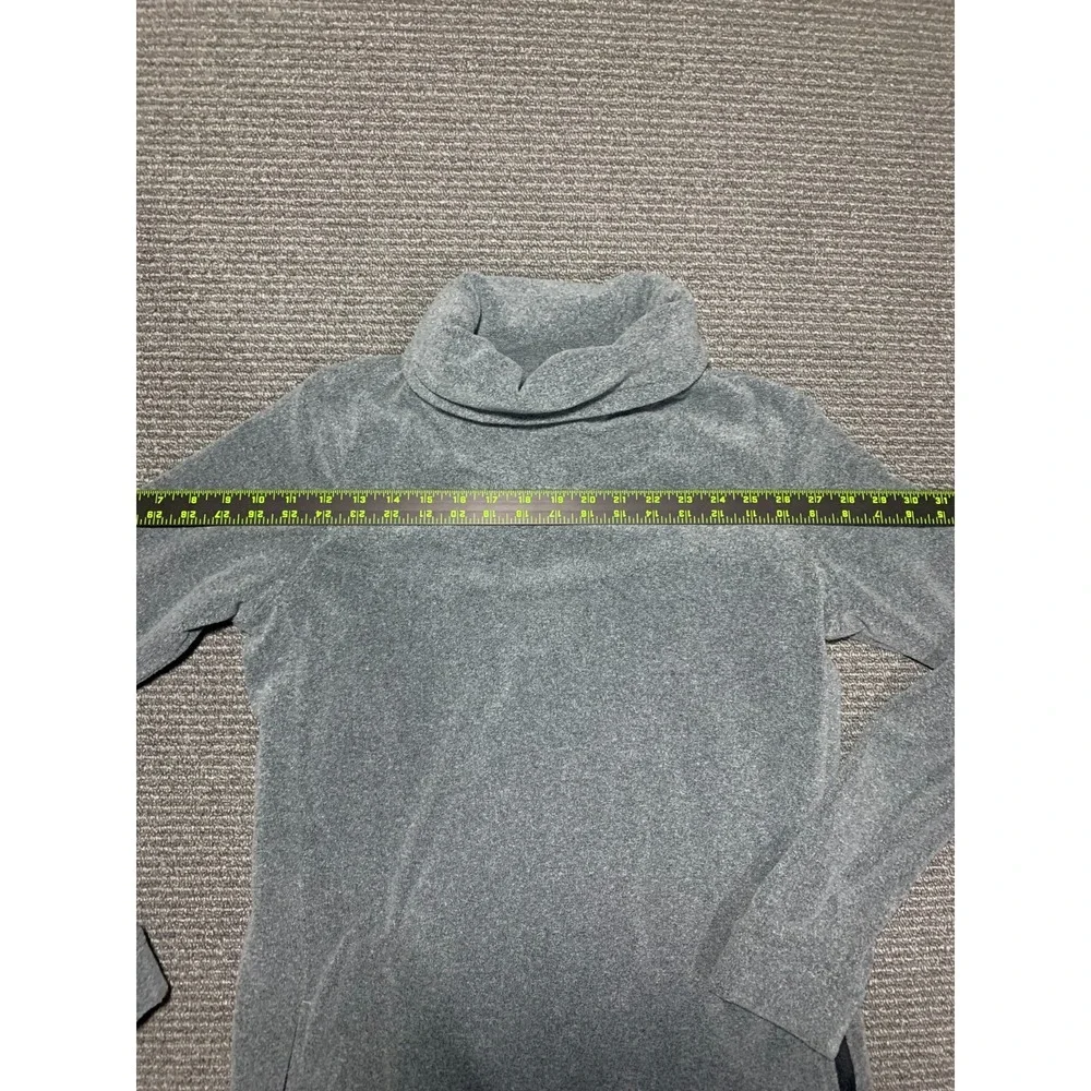 Nike Therma Dri-Fit Tunic Training Top Women's S Gray Pocket Fleece Long Sleeve
